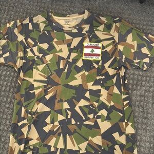 Diamond Supply Co. Camo T-Shirt - Green and Brown